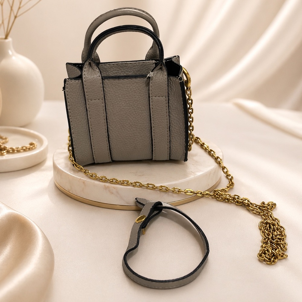 MINI BAG Faux Leather Bag | Message Crossbody Tote | Trendy NWT - Picture 2 of 6